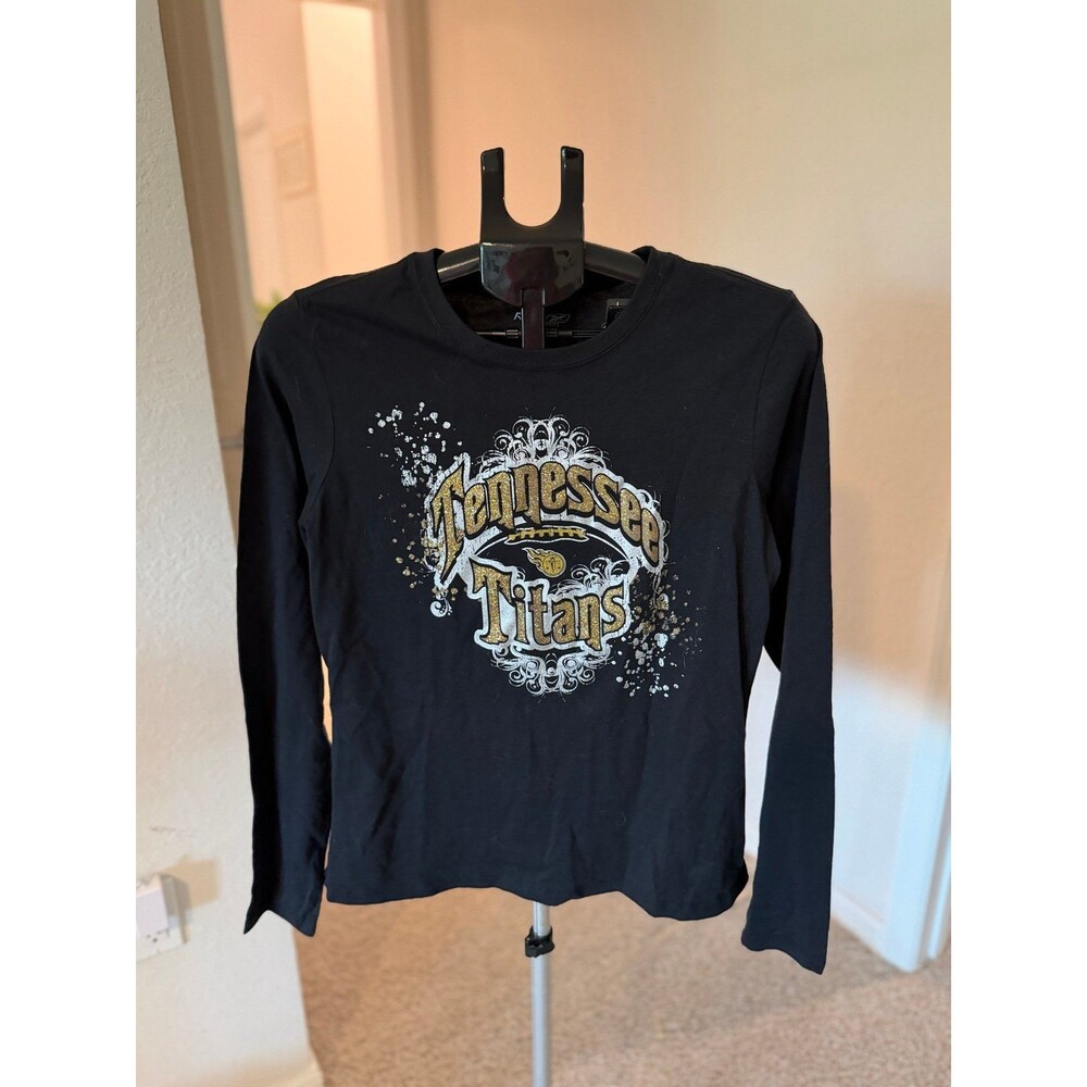 Tennessee Titans NFL Football Women’s Sparkle Graphic Long Sleeve Large NWT!